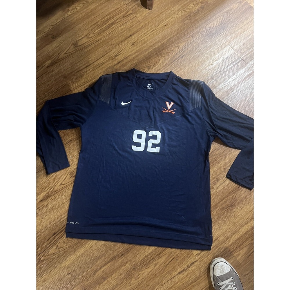 University of Virginia UVA Cavaliers Nike #92 Practice‎ Worn Football Jersey